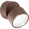 Ideal Lux - LED vanjsko zidno svjetlo OMEGA LED/7W/230V CRI 90 IP54 smeđa